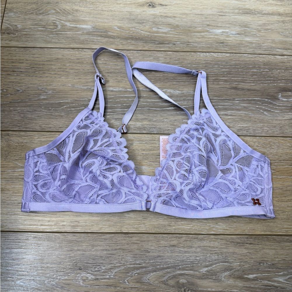 Savage by Fenty Lavender Lace Bralette Bra Sz L